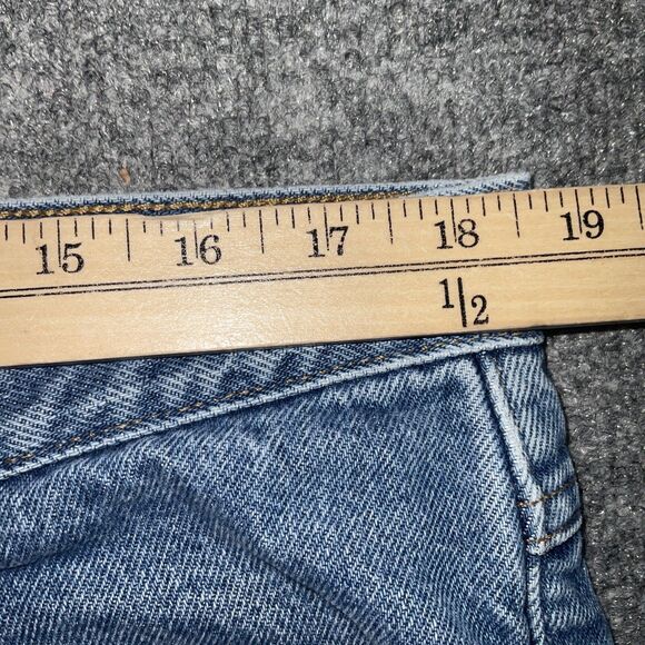 L.L.Bean Jeans Mens Size 38 Blue Denim Flannel Lined Straight Medium Wash - Picture 4 of 10